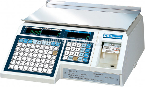 Торговые весы с печатью этикеток CAS LP-15